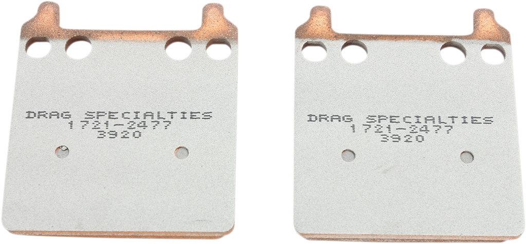 DRAG SPECIALTIES Premium Brake Pads - HDP916 Sintered Metal Caliper Brake Pads - Team Dream Rides