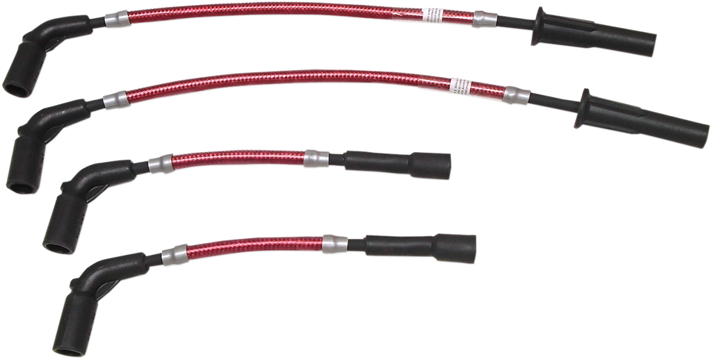 MAGNUM Spark Plug Wire Set - Red - Softail 18+ Braided Spark Plug Wire - Team Dream Rides