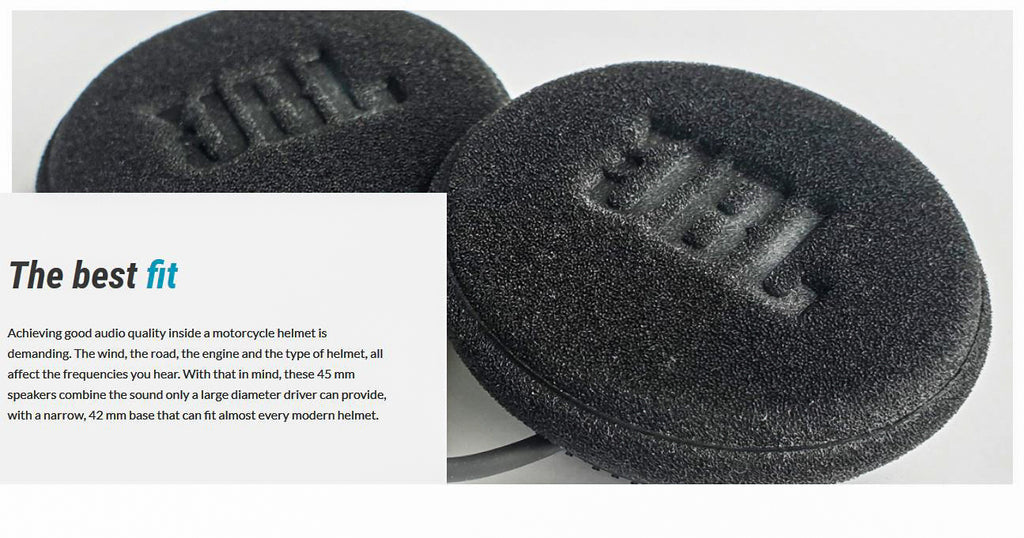 CARDO SPAU0010 45mm JBL Audio Set for Enhanced Motorcycle Communication