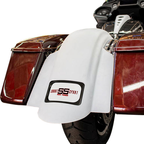 Swoop Short Sport Rear Fender W/Black Plate Frame - Team Dream Rides