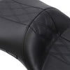 LE PERA Maverick Daddy Long Legs Seat LK-957DLHR2 for Harley FL 2008-2022, Black with Black HR Inlay - Team Dream Rides