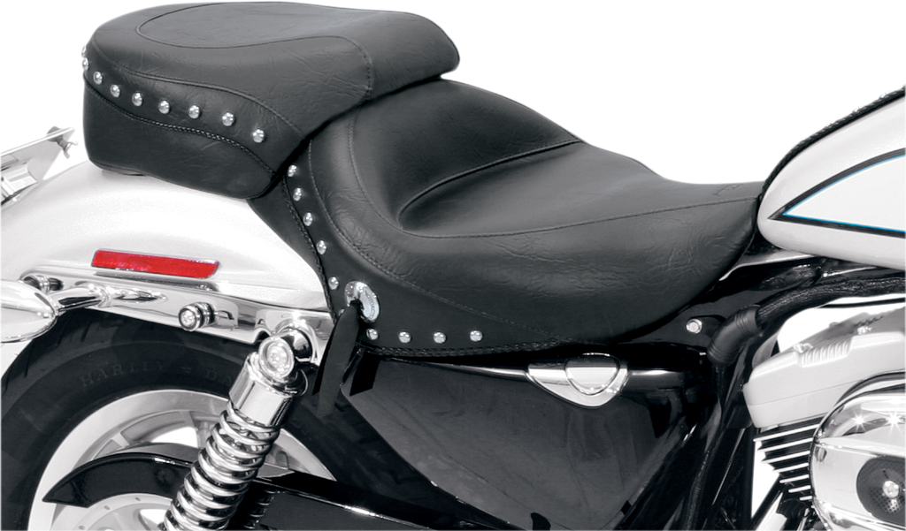 MUSTANG Wide Studded Solo Seat - XL '04+ 76153 - Team Dream Rides