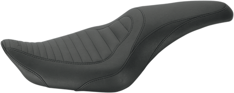 MUSTANG Seat - Tripper* Fastback - Front Tuck-n-Roll - Black - XL 76957 - Team Dream Rides