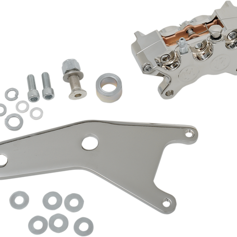 Performance Machine Rear Chrome Brake Caliper 11.5 inch for 1981-1983 FX/FL Models - Part 1255-0052-CH