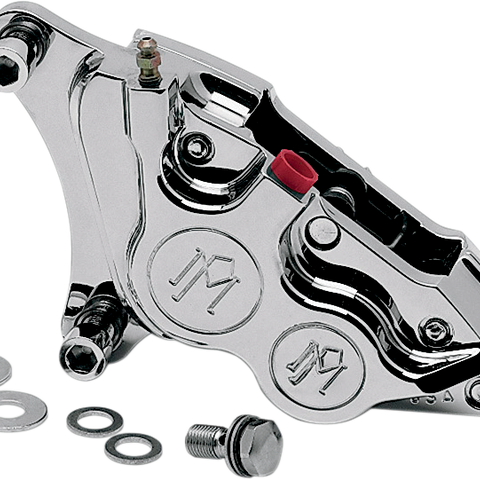 Performance Machine (PM) Front Left Chrome Brake Caliper for Harley-Davidson 1984-1999, Part #0053-2915-CH