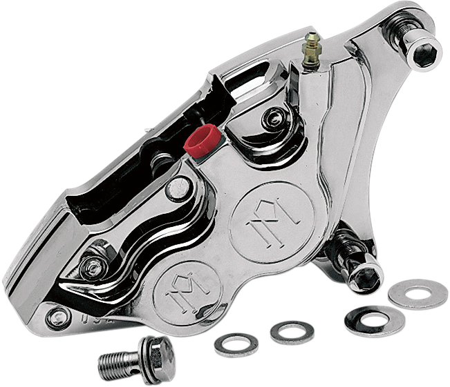 PERFORMANCE MACHINE (PM) Caliper - Front Right - Chrome - 84-99 Harley-Davidson 0053-2916CH