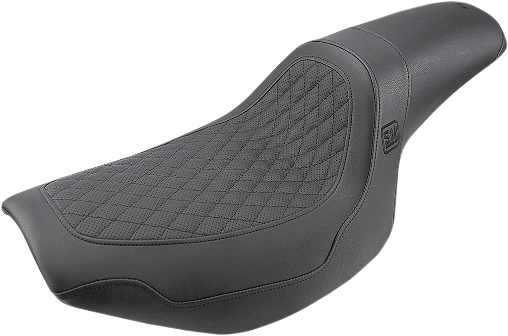SADDLEMEN Speed Merchant Seat FXR SM88209DB with Gel-Core and Ultra-Foam Technology