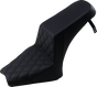 SADDLEMEN Step-Up Seat - Front Lattice/Rear Smooth - Black - Scout Bobber I18-33-172 - Team Dream Rides