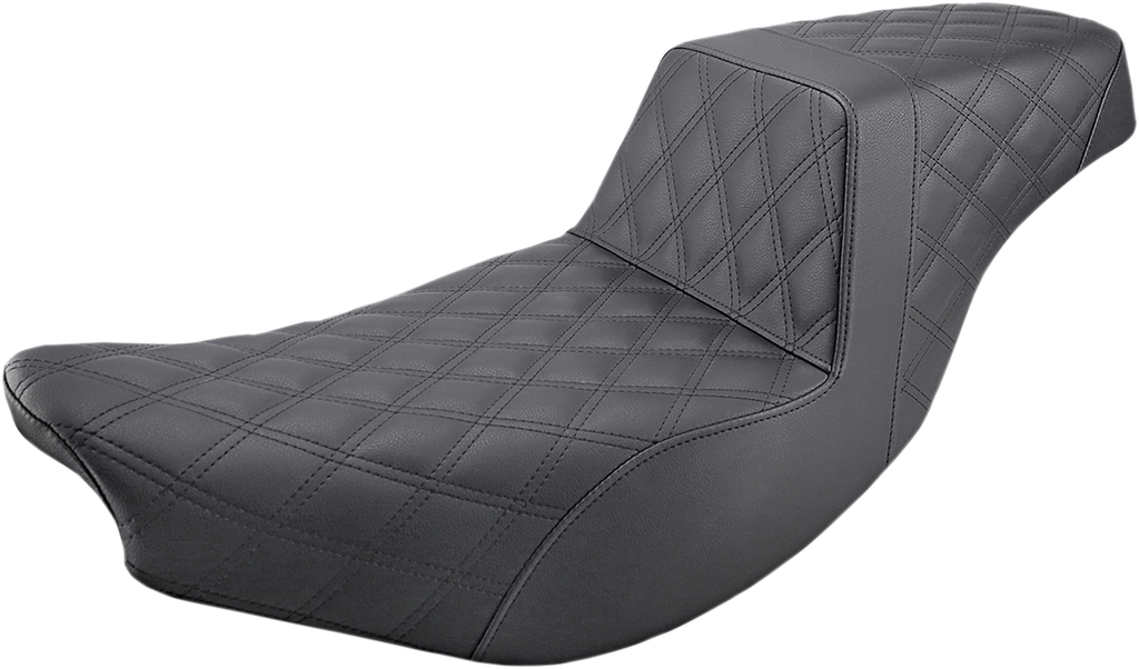 SADDLEMEN Step-Up Seat - Full Lattice - Black - Indian I14-07-175 - Team Dream Rides