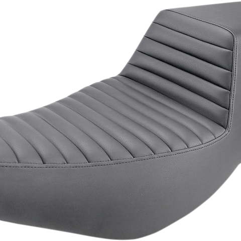 SADDLEMEN Step-Up Seat - Front Tuck-n'-Roll/Rear Smooth - Black - Indian I14-07-171 - Team Dream Rides