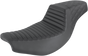 SADDLEMEN Step-Up Seat - Front Tuck-n'-Roll/Rear Lattice - Black - Indian I14-07-176 - Team Dream Rides