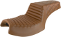 SADDLEMEN Step-Up Seat - Front Tuck-n'-Roll/Rear Lattice - Brown - Challenger I20-06-176BR - Team Dream Rides