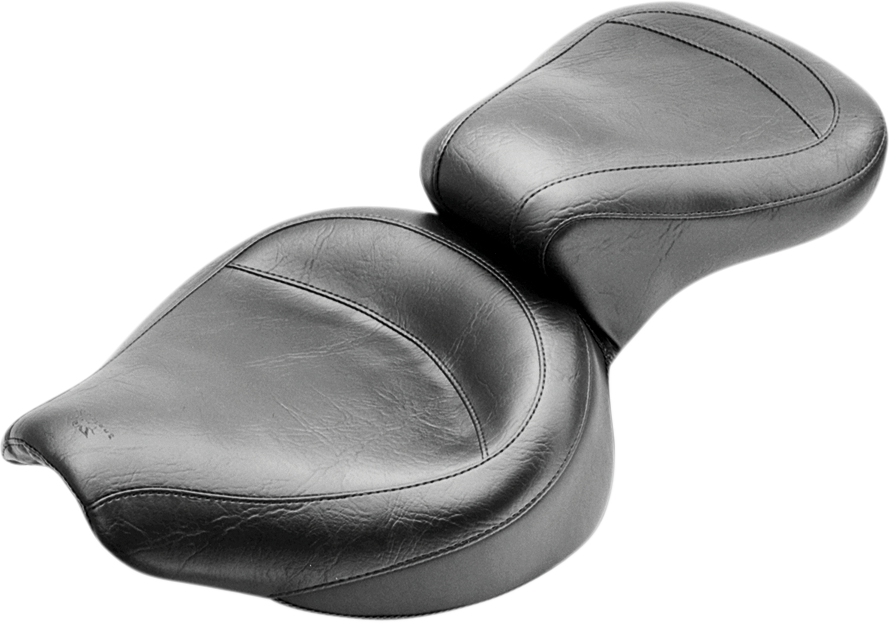 MUSTANG Vintage Style Seat - Wide - Smooth - Black - FX/FL 75734 - Team Dream Rides