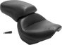 MUSTANG Seat - Vintage - Wide - Touring - Without Driver Backrest - One-Piece - Smooth - Black - XVS 75268 - Team Dream Rides