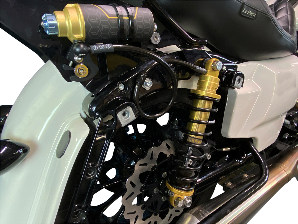 Legend Suspension Revo ARC Remote Reservoir Shocks - 13 Inch - Gold by Legend Suspension Part 1310-1906