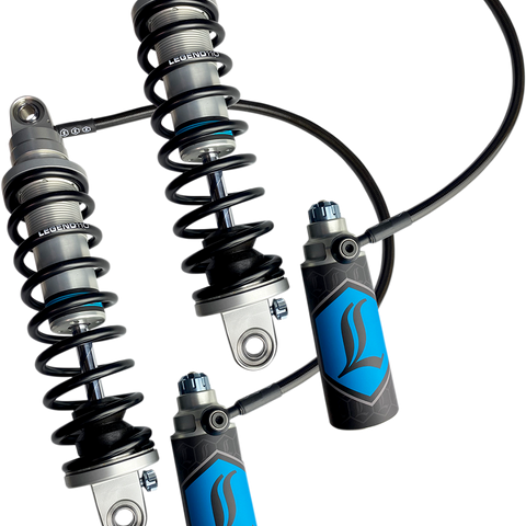 Legend Suspension Revo ARC Remote Reservoir Shocks – 13-Inch, Clear Finish, Part Number 1310-1930