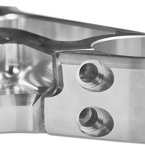 SLYFOX 49 mm Upper Triple Clamp - '14+ FLH - Raw SF1000-1 - Team Dream Rides