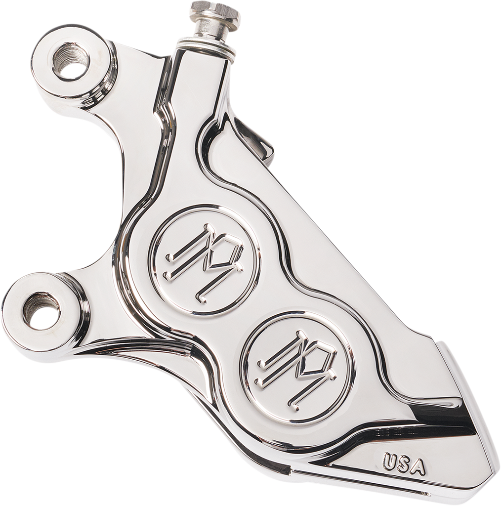 PERFORMANCE MACHINE (PM) 4-Piston Caliper - Chrome - Left Front 0052-2425-CH