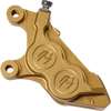 PERFORMANCE MACHINE (PM) 4-Piston Caliper - Gold Ops - Left Front 0052-2425-SMG