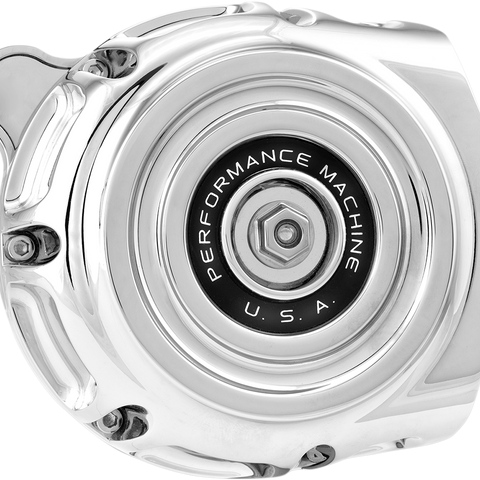 PERFORMANCE MACHINE (PM) Vintage Air Cleaner - Chrome 0206-2142-CH - Team Dream Rides