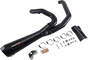 BASSANI XHAUST Short 2:1 Exhaust for FL - Black 1F42RB