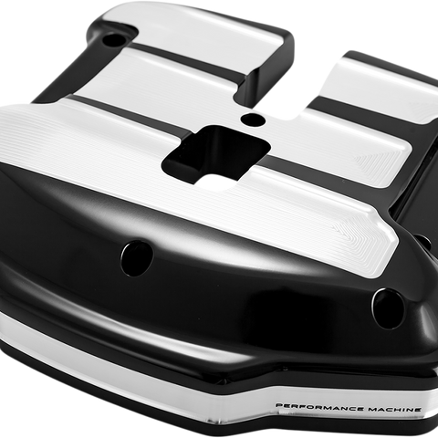 PERFORMANCE MACHINE (PM) Rocker Box Cover - Scalloped - Contrast Cut* - M8 0177-2070-BM - Team Dream Rides