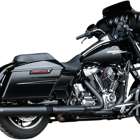 S&S Cycle GNX Slip-On Mufflers for M8 FL, Black – 550-0990