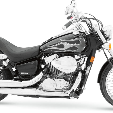 MUSTANG Seat - Vintage - Wide - Touring - With Driver Backrest - Two-Piece - Smooth - Black - Spirit 750 79471 - Team Dream Rides