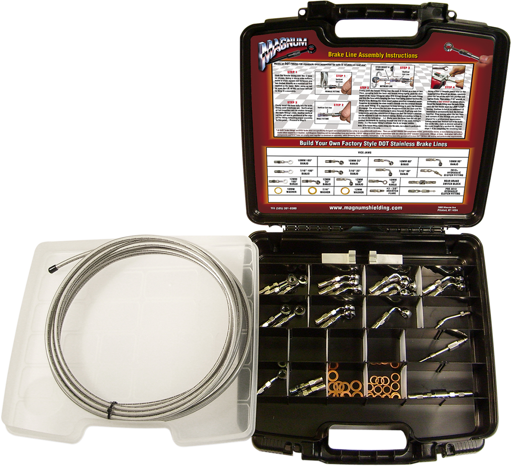 MAGNUM SHIELDING Build Your Own Brake Kit - Deluxe - Chrome 399001 - Team Dream Rides