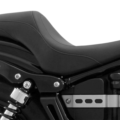 MUSTANG Seat - Tripper Fastback* - Smooth - Black - Bolt 75690 - Team Dream Rides