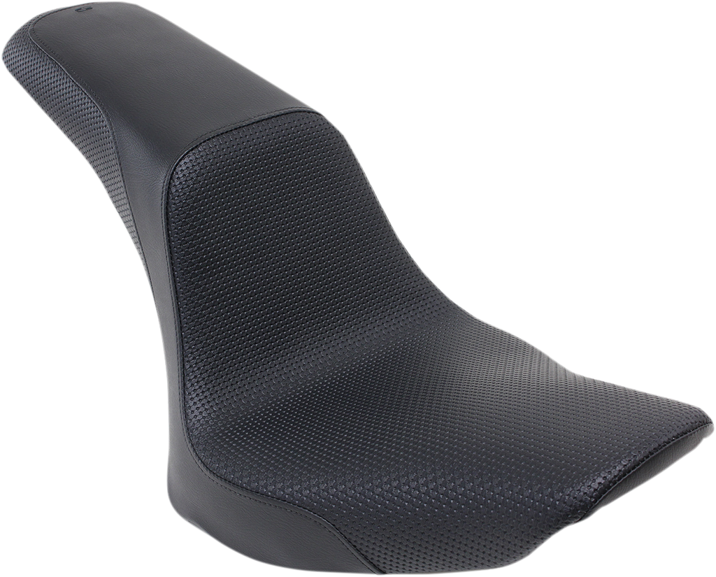 SADDLEMEN Profiler* Basket-weave Seat - Black - Softail '06-'17 806-23-147 - Team Dream Rides