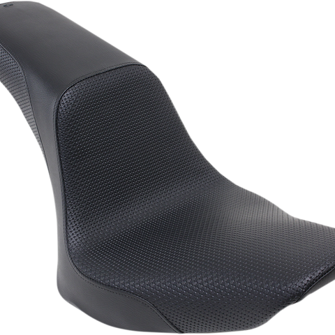 SADDLEMEN Profiler* Basket-weave Seat - Black - Softail '06-'17 806-23-147 - Team Dream Rides
