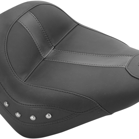 MUSTANG Solo Seat - Black - Vinyl - Studded - Scout '15-'24 75390 - Team Dream Rides