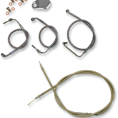 LA CHOPPERS Handlebar Cable/Brake Line Kit - 18