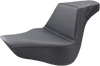 SADDLEMEN Step-Up Seat - Rear Lattice Stitch - Black - FL/FX '18-'24 818-27-173