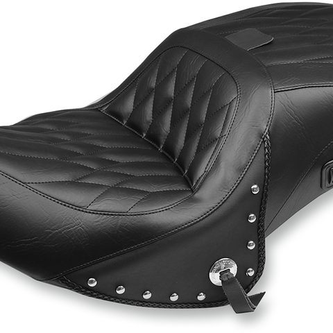 MUSTANG Heated Seat - Diamond - Driver's Backrest - Roadmaster '15-'24 79664 - Team Dream Rides