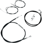 LA CHOPPERS Handlebar Cable/Brake Line Kit - 15" - 17" Ape Hanger Handlebars - Black Vinyl LA-8100KT-16B - Team Dream Rides