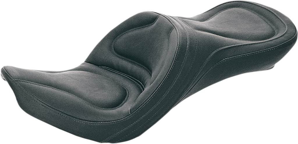 SADDLEMEN Explorer Seat 8650JS for FX/FL 1958-1984 – Comfortable Touring Motorcycle Seat with Split-Cushion Design and SaddleGel™