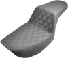 SADDLEMEN Step-Up Front Lattice Stitch Seat for FXR - Black - Part 882-09-172