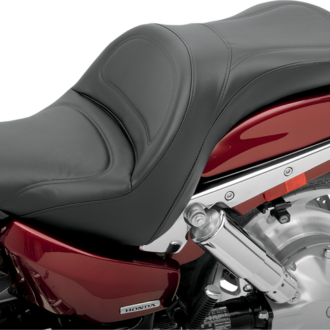 SADDLEMEN Seat - Explorer* - without Backrest - Stitched - Black - VT1300C H04-09-029 - Team Dream Rides