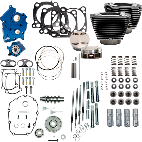 S&S Cycle 128-Inch Power Package Engine Performance Kit - Gear Drive 310-1108A