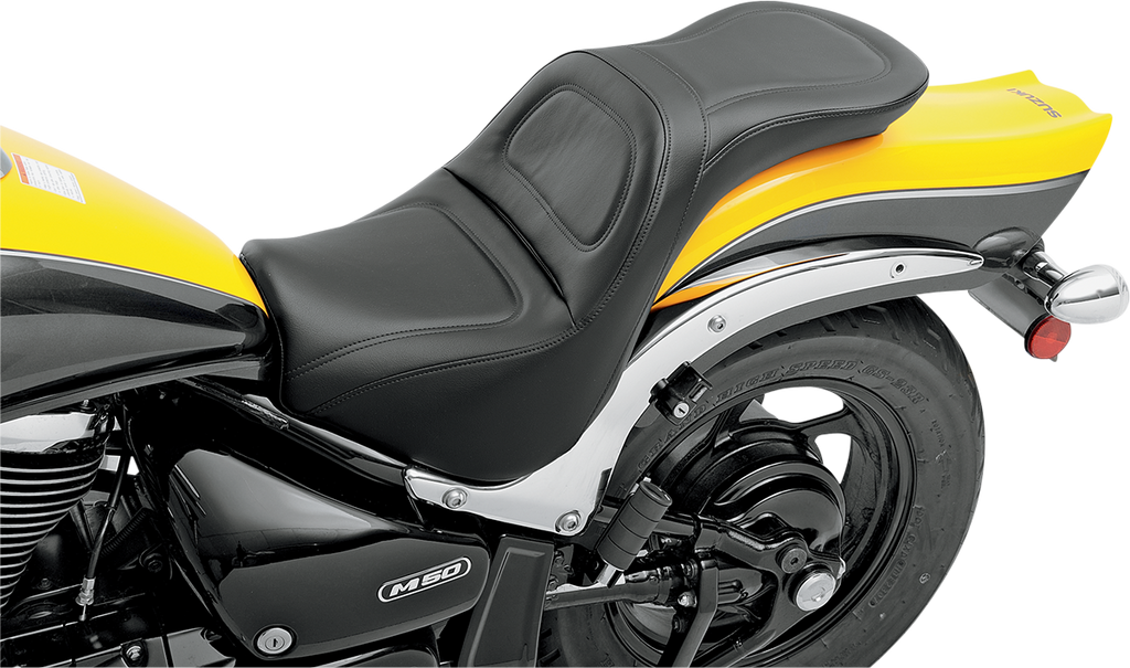 SADDLEMEN Seat - Explorer* - without Backrest - Stitched - Black - C50 S05-06-029 - Team Dream Rides
