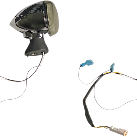 CUSTOM DYNAMICS Scout PB-SCOUT-AW-CS Front LED Turn Signal in Chrome with Smoke Lenses