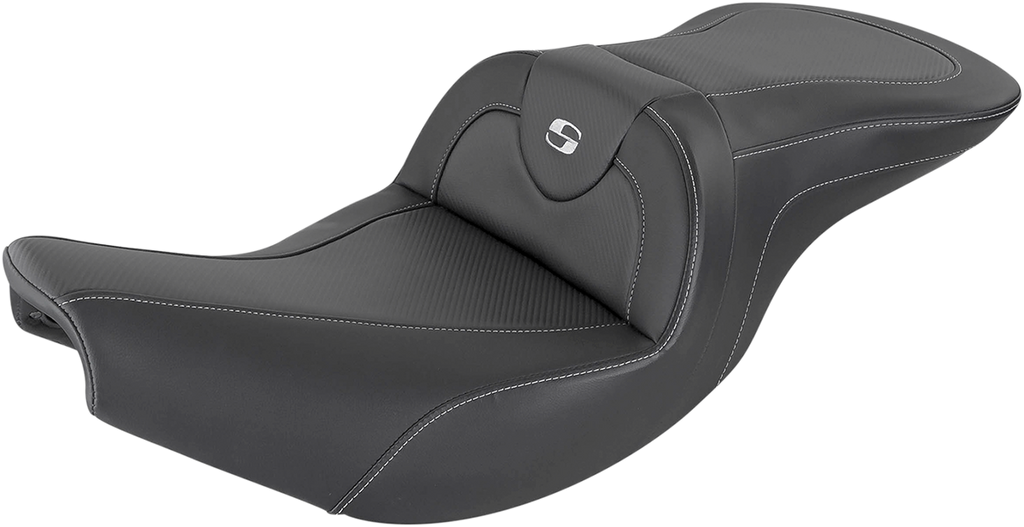 SADDLEMEN Roadsofa* Seat - Carbon Fiber - Without Backrest - Black - Indian I14-07-185 - Team Dream Rides