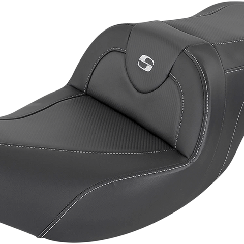 SADDLEMEN Roadsofa* Seat - Carbon Fiber - Without Backrest - Black - Indian I14-07-185 - Team Dream Rides