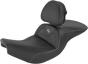SADDLEMEN Roadsofa* Seat - Carbon Fiber - Includes Backrest - Black - Indian I14-07-185BR - Team Dream Rides