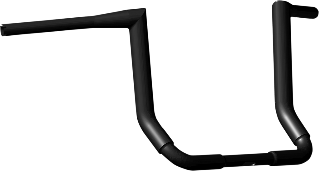 KHROME WERKS Buck-50 Handlebar for Harley FLH - 12 inch Black, Part 300712