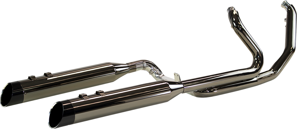 Khrome Wersks 201445 Eclipse 2-Into-2 Dominator Exhaust System with 4-1/2" Mufflers for Harley FL Models