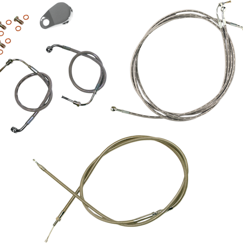 LA CHOPPERS Handlebar Cable/Brake Line Kit - 15