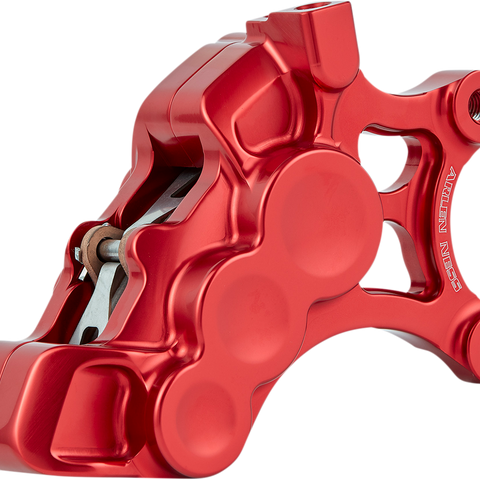 Arlen Ness 6-Piston Brake Caliper for 14-Inch Rotors - Red, Part Number 02-205